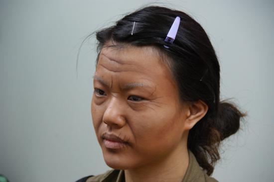 韓國化妝洪石厚教授傳授化老人妝
